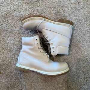 Timberland White Leather Footwear